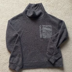 Sherpa Purple Turtleneck Sweater